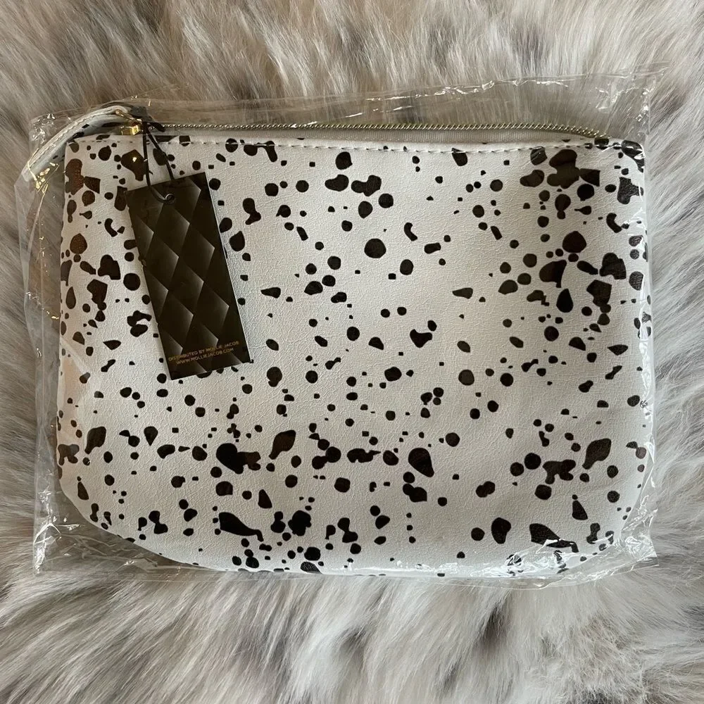 NWT Mollie Jacob Abstract Monochrome Pouch